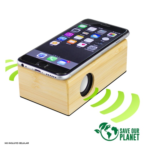 [B90-11] Parlante Inducción De Bamboo -[B90]d