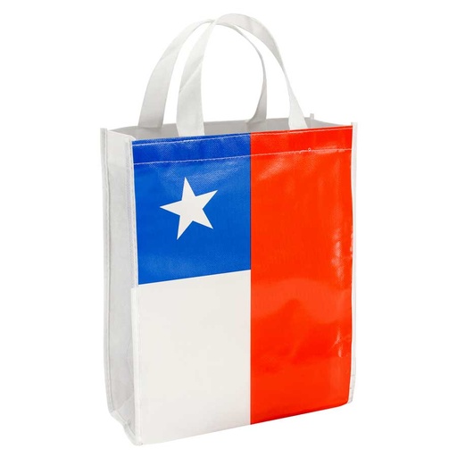 [E53-01] Bolsa Tnt Bandera Chilena Chica -[E53]d