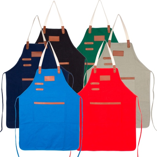 Pechera Asador Canvas Algodón 10 Onzas -[H70]d