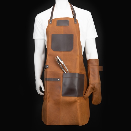 Set Asador De Cuero De Búfalo -[H73]d