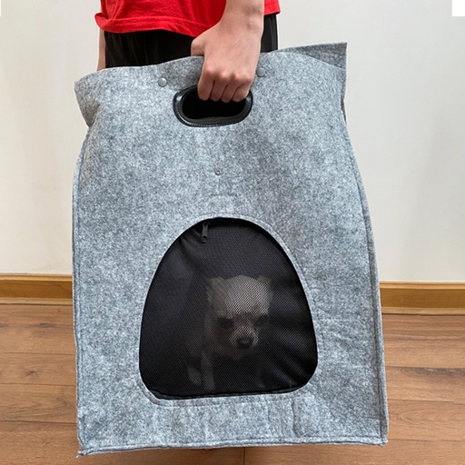 [D45-07] Bolso De Fieltro Porta-Mascota -[D45]d