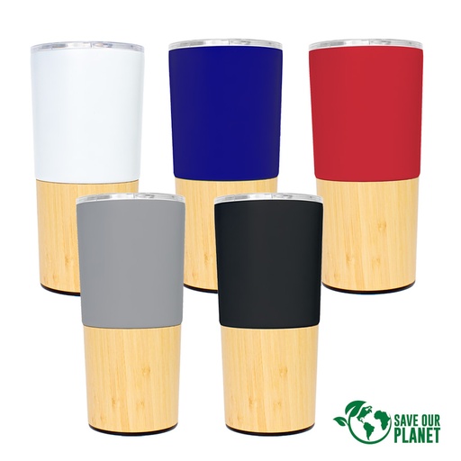 [M56] Mug Metálico/Bamboo "AURUS" 500CC -[M56]d