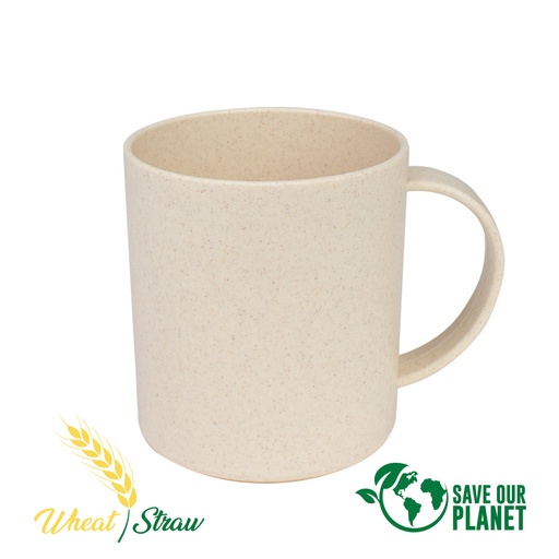 [B75-11] Mug De Caña De Trigo 350CC -[B75]d