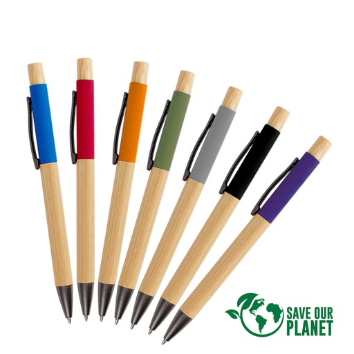 [B67] Bolígrafo Ecológico De Bamboo "EVA" -[B67]d