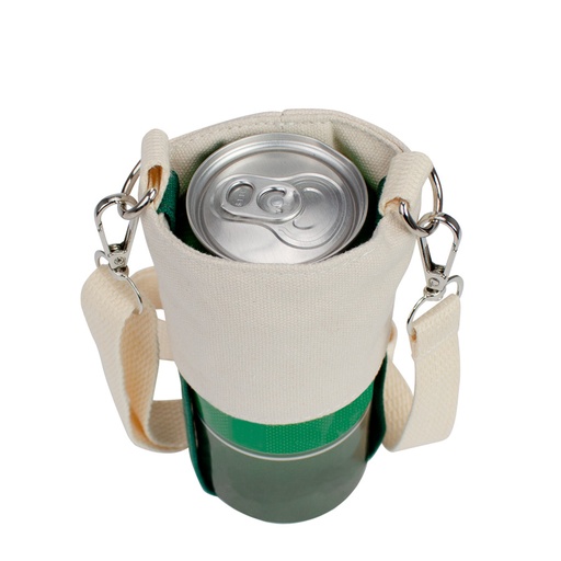 [G8-11] Porta-Lata O Vaso De Café Colgante, En Tela Canvas -[G8]d