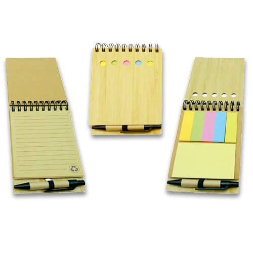 [601060711] Set Memo Set Tapa Bamboo + Boligrafo N7 -[601060711]b