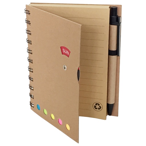 [601060743] Set Cuaderno - Libreta - Memo Set Tapa Cartón + Bolígrafo N21 -[601060743]b