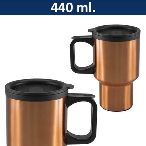 [601063300] Mug Tazón Acero Inoxidable / Plástico Pvc M60 Pintado Encobrizado -[601063300]b