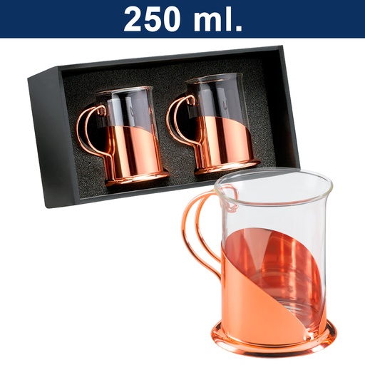 [601063370] Set De 2 Tazas Para Café Encobrizado M72 -[601063370]b