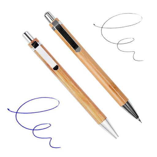 [601060007] Set Bolígrafo Portaminas Bamboo B92 -[601060007]b