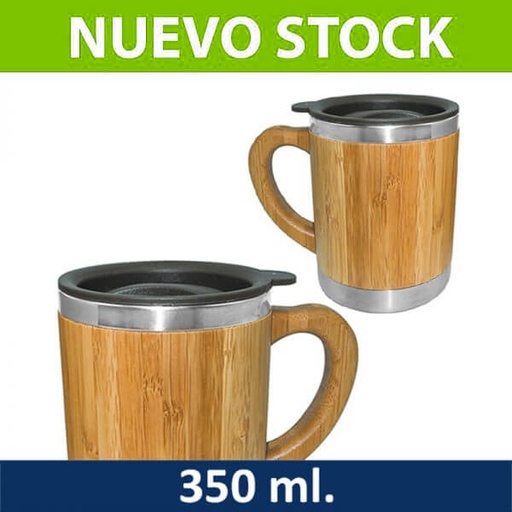 [601062800] Mug Tazón Bamboo / Acero Inoxidable M1 -[601062800]b
