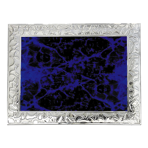 [AP17] Placa AP17 - Plateado Azul -[AP17PLATA]b
