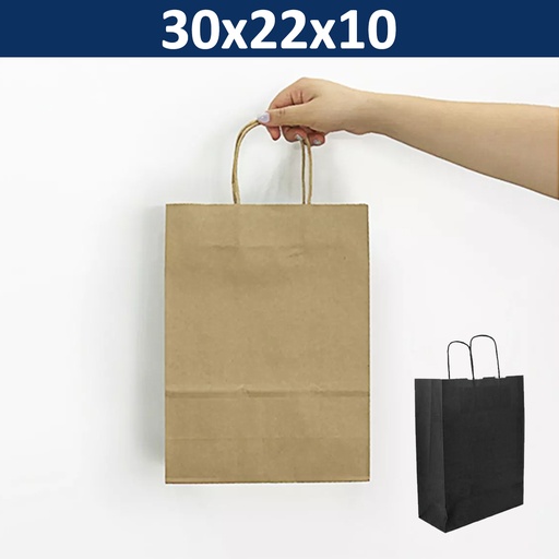 Bolsa Papel Kraft BP10 -[30X22X10]b