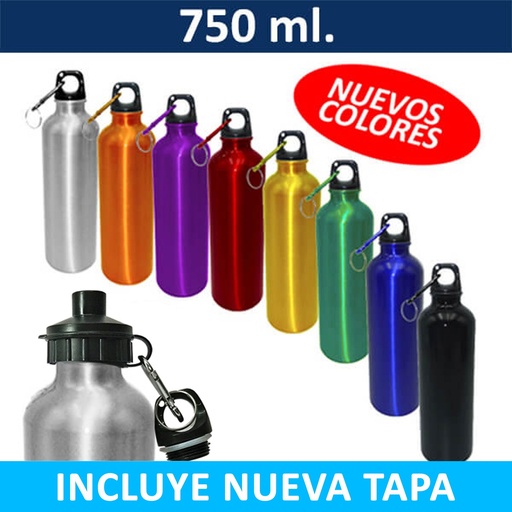 Botella Aluminio Deportiva -[M50]b