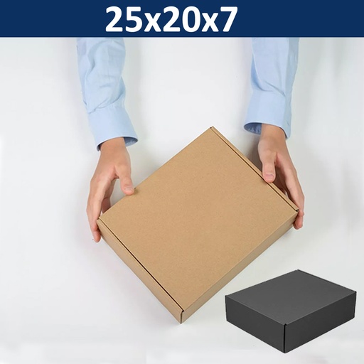 [25x20x7] Caja Cartón Autoarmable Microcorrugado -[CC07]b