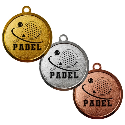 [PAD55] Medalla De Fierro Pádel 55MM -[PAD55]b