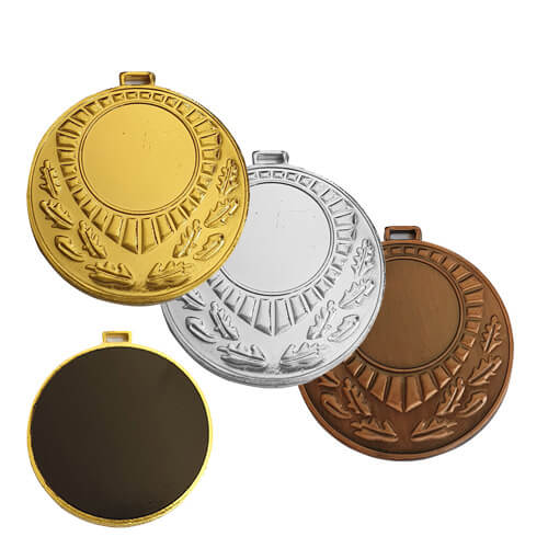 [MD134] Medalla De Fierro Reverso 50MM MD134 Negro -[MD134]b