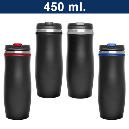 [M18] Mug Tazón Acero Inoxidable Térmico M18 Negro -[M18]b
