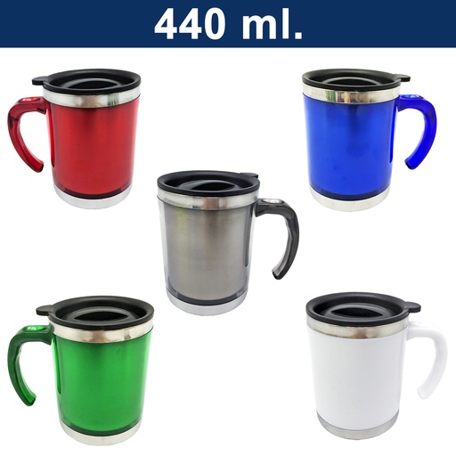 [M16] Mug Tazón Plástico Pvc / Acero Inoxidable -[M16]b
