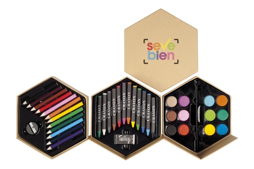 [T474-00] Set De Pinturas "HEXÁGONO" -[T474]c