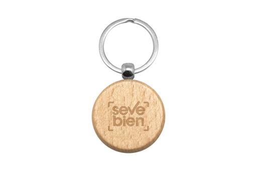 [T552-00] Llavero De Madera "Rubí" -[T552]c