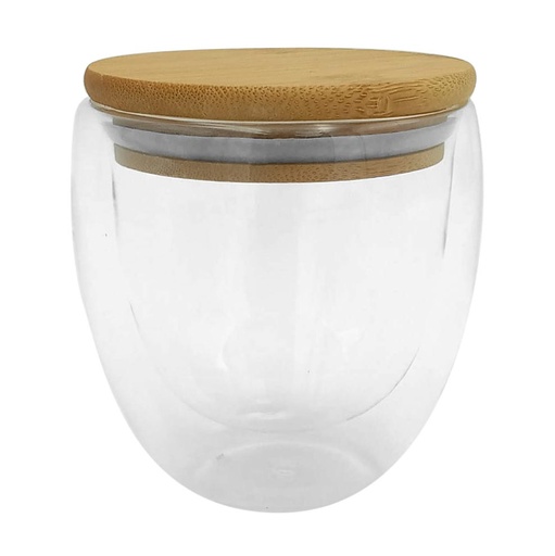 [T599-00] Taza Doble Vidrio ¨colombia¨ -[T599]c