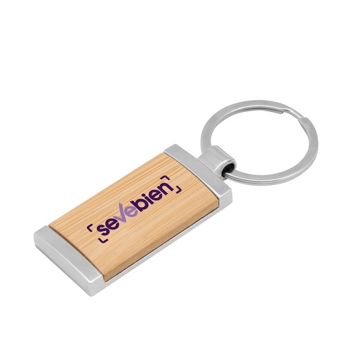 [T647-00] Llavero De Bambú "TAG" -[T647]c