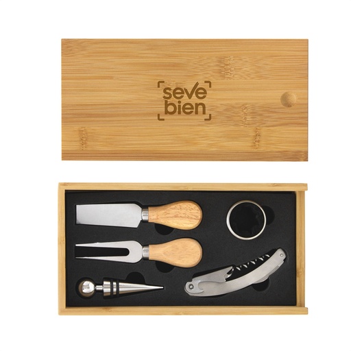 [T708-00] Set De Vino Y Tabla Para Quesos "WINCHESTER" -[T708]c