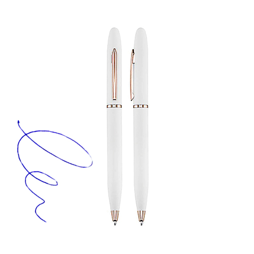 [601060195] Bolígrafo Lápiz Metálico L77 Encobrizado/Blanco -[601060195]b