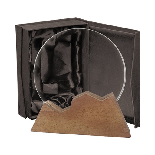 [591087260] Galvano Cristal Base De Madera Blas 25 -[591087260]b