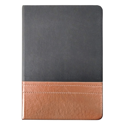 [601061240] Cuaderno - Libreta Tapa Simil Cuero Pu Bicolor N54 Encobrizado -[601061240]b