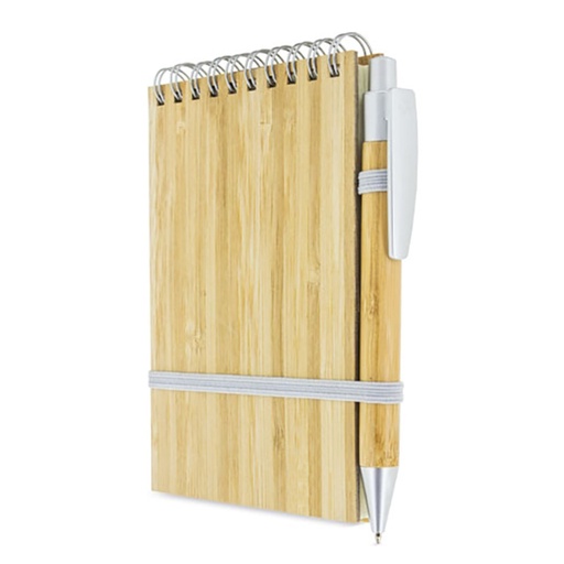[601060902] Set Cuaderno - Libreta Tapa Bamboo + Bolígrafo N29 -[601060902]b