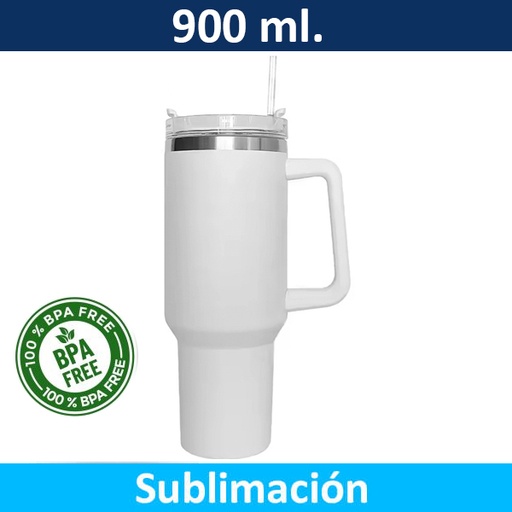 [601063315] Mug Tazón Acero Inoxidable Térmico Blanco Sublimacion M46 -[M461]b