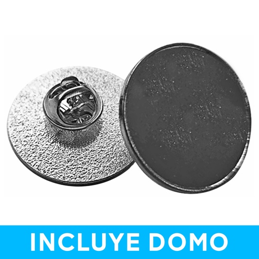 [591080129] Piocha Con Domo Broche Redondo 25MM Plateado (Pins) -[591080129]b