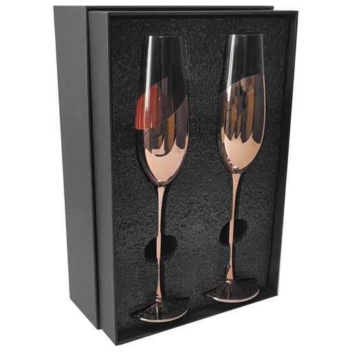 [601063381] Set De 2 Copas Champagne Encobrizado M84 -[601063381]b