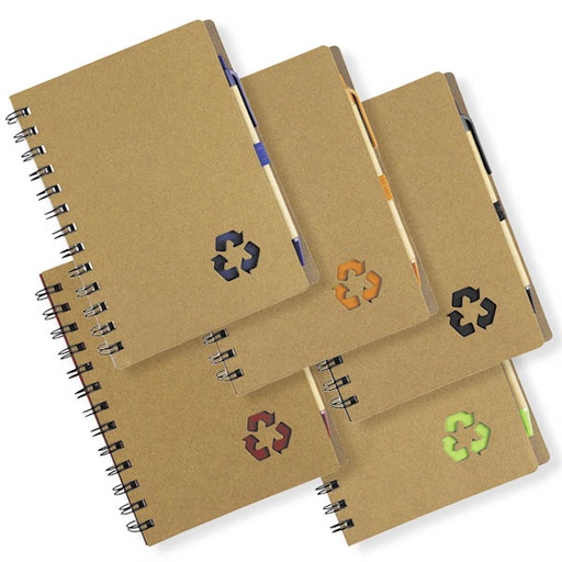 [N49] Cuaderno - Libreta Tapa Cartón Ecológico Compost -[N49]b