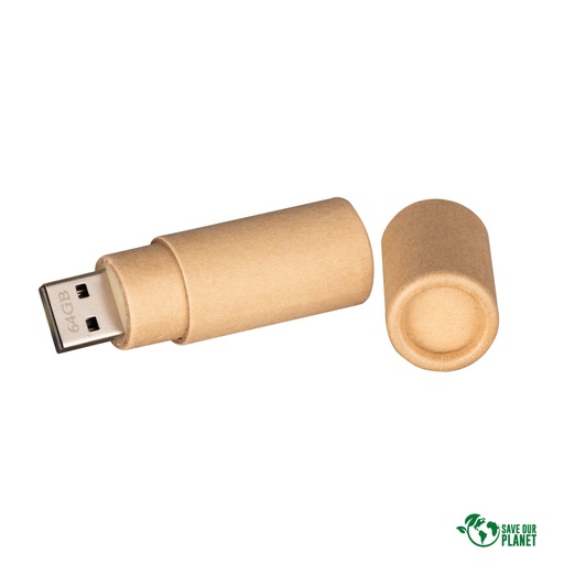 Usb Pendrive Ecológico 64GB De Cartón -[C114]d
