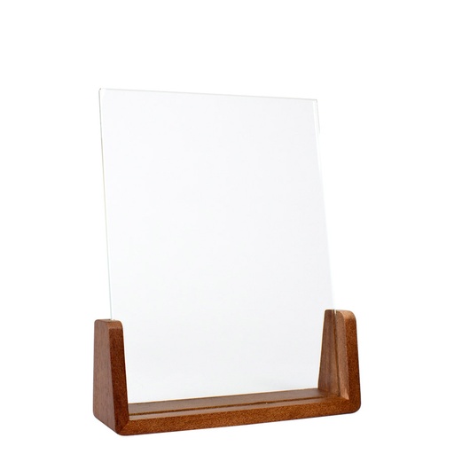 Trofeo Galvano De Madera Y Cristal "Spitz" -[A80]d