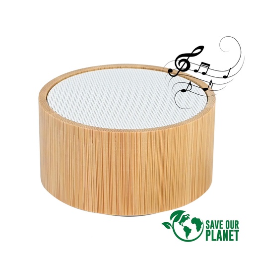 Parlante Altavoz Bluetooth De Bamboo "FLOW" -[B95]d