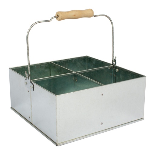 Canasto Galvanizado Con Mango -[F14]d