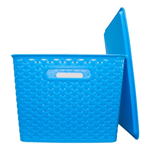 Canasto Plástico 24 Lt Con Tapa -[W52]d