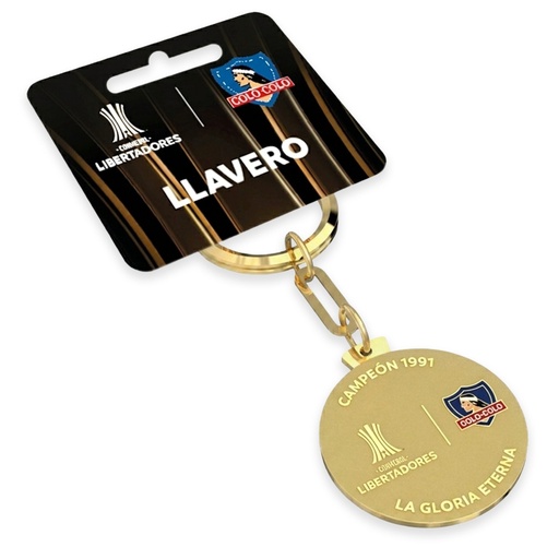 [591075997] Llavero Metálico Colo Colo Libertadores -[591075997]b