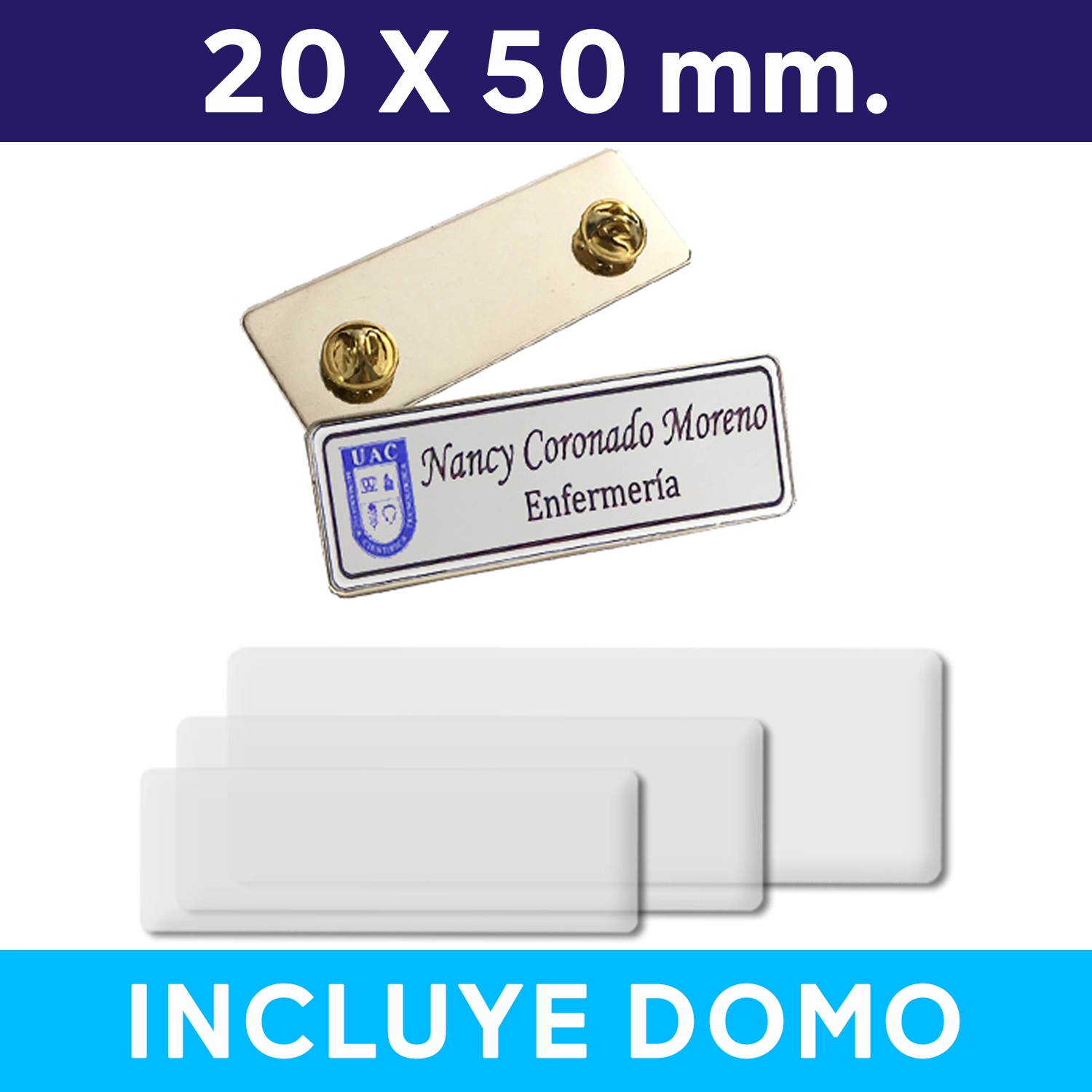 [591080227] Piocha Con Domo Placa Con Broche 20 50 Mm. (Pins) -[591080227]b