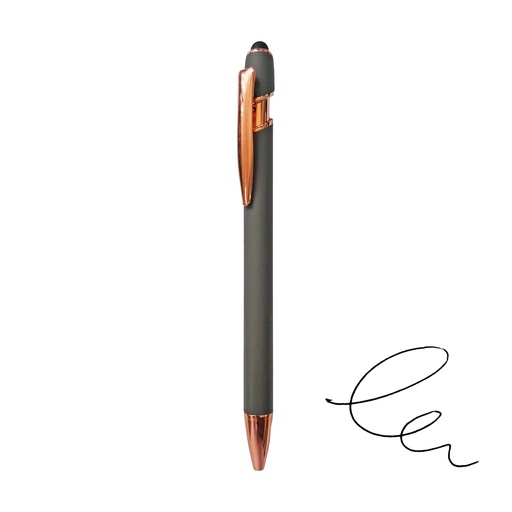 [601059080] Bolígrafo Lápiz Metálico Engomado L73 Gris/Encobrizado -[601059080]b