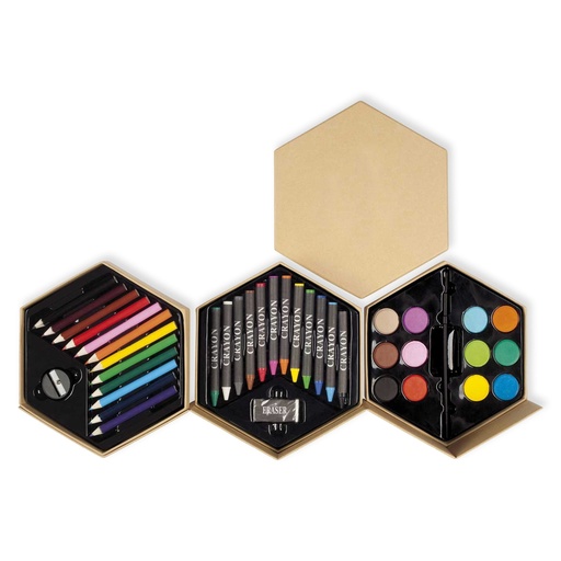 [601060032] Bolígrafo Lápices Colores Y Pinturas Hexagonal Set B20 -[601060032]b