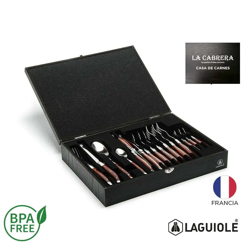 [99030500300062062000] Set De Mesa X16 Piezas Laguiole -[99030500300]a