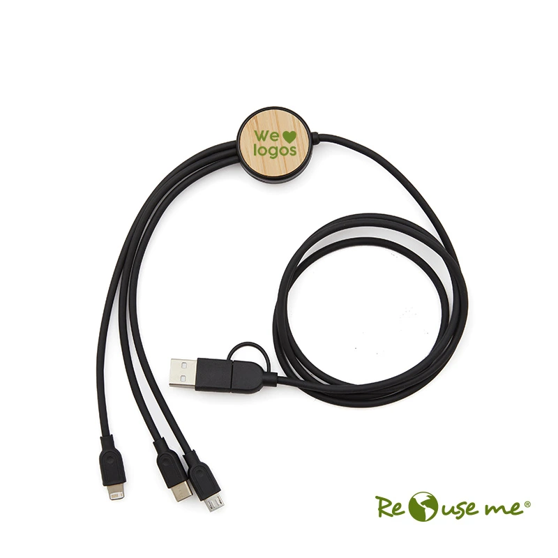 [99030777118062062000] Cable 3 En 1 Bamboo -[99030777118]a
